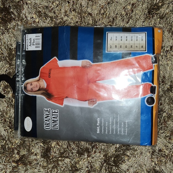 AMSCAN Orange Prisoner's Costume - Picture 3 of 6